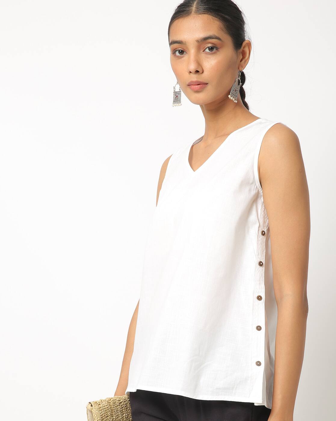 Buy White Shirts, Tops \u0026 Tunic for 