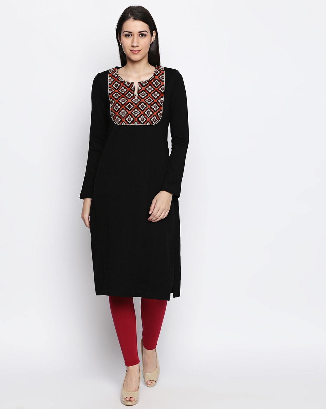 Buy Black Kurtas for Women by Rangmanch by Pantaloons Online