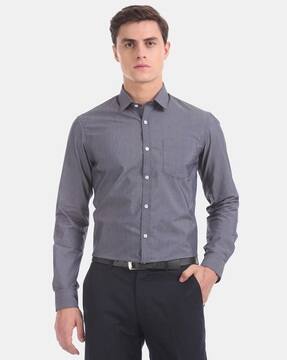 Buy Grey Shirts for Men by EXCALIBUR 