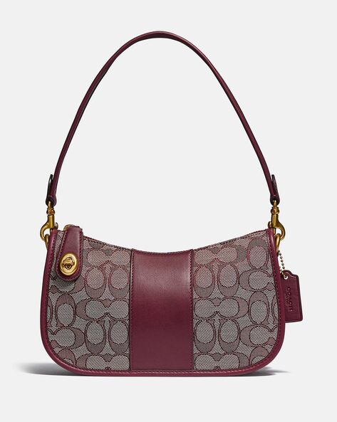Buy COACH APRICOT BROWN SHOULDER BAG (WITH BOX) - Online