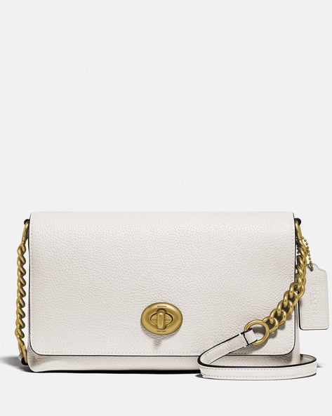 Penn Shoulder Bag In Signature Leather & Dinky Chain Strap | COACH®