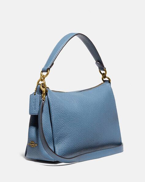 Buy Coach Soft Pebble Leather Shay Crossbody Bag | Blue