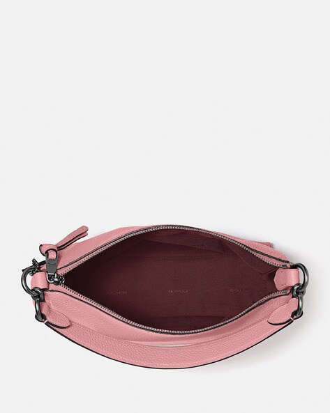 Buy Coach Soft Pebble Leather Shay Crossbody Bag | Pink Color