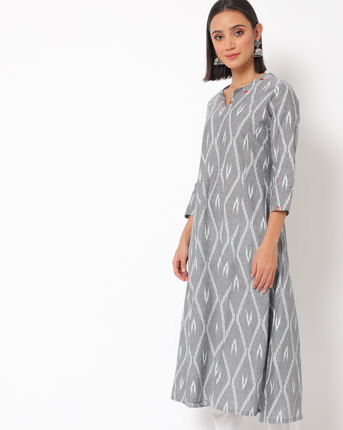 ajio ikat kurti