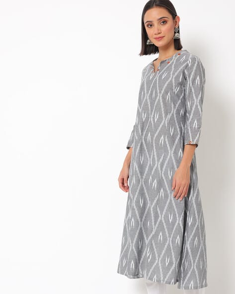 ajio ikat kurti