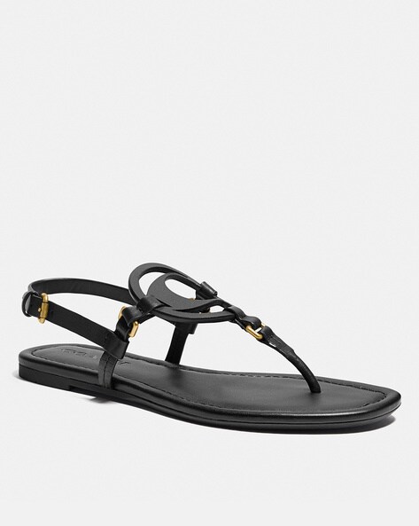 Coach jeri leather discount sandals