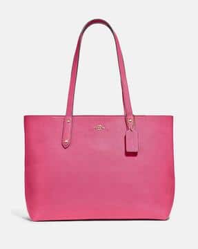 バッグ COACH Legacy Turnlock Tote Pink Bag rare Buy Coach Extra Large Tote Bag with Zip Closure | Pink Color Women