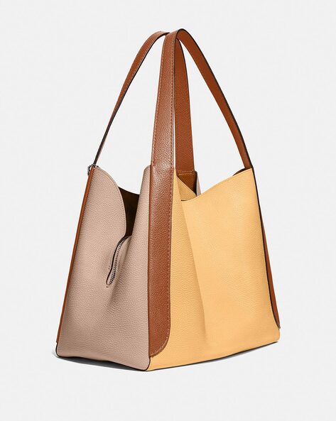 Buy Coach Hadley Hobo Bag 21 In Colorblock, Brown Color Women