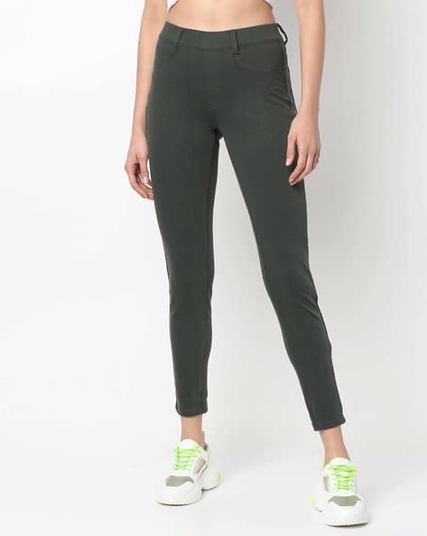 olive ponte pants