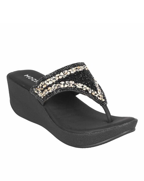 Schutz Filipa Rhinestone Wedge Mules | Dillard's