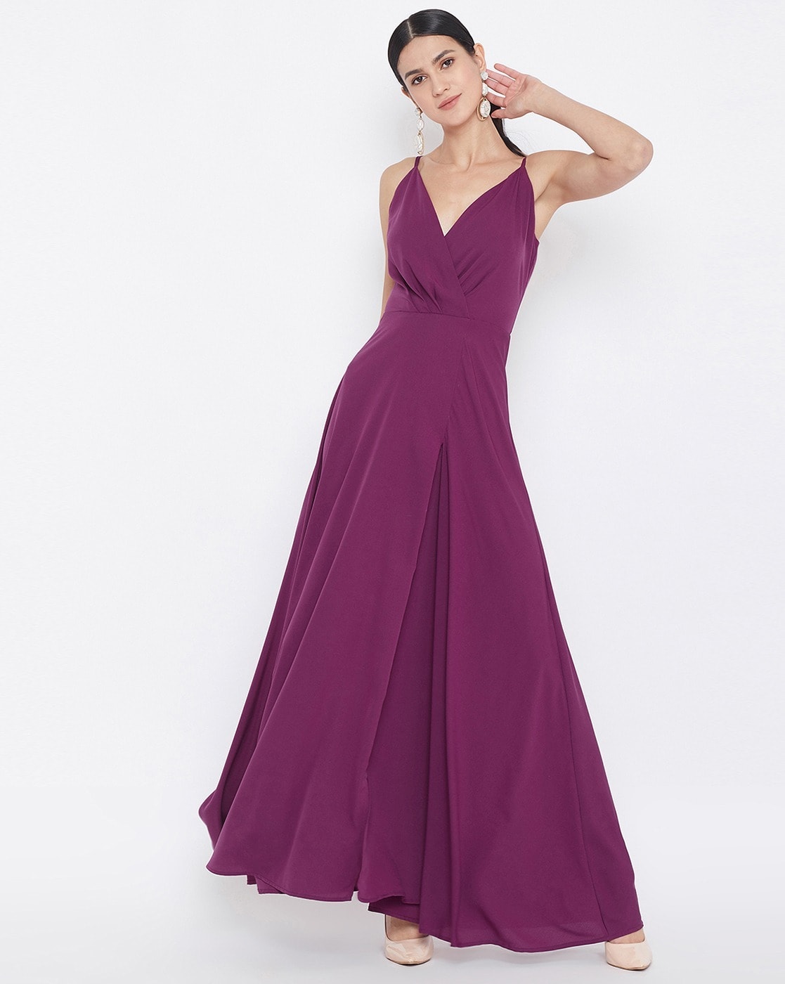 Unique Purple Black Ball Gown Wedding Dress OCTOBER | Black ball gown,  Purple wedding dress, Evening dresses long