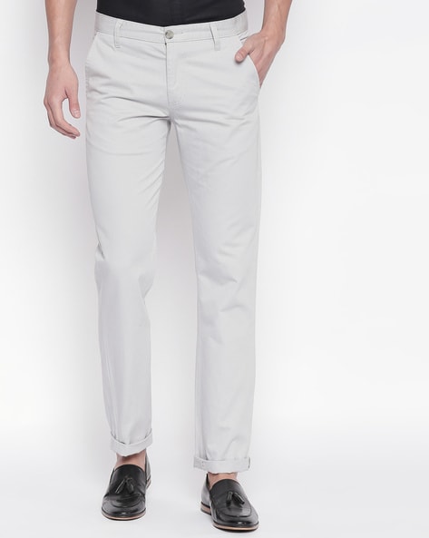 Buy Grey Trousers & Pants for Men by Byford by Pantaloons Online