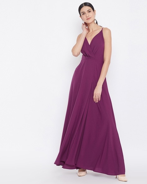 Buy Purple Dresses & Gowns for Women by LIVEWEAR Online | Ajio.com