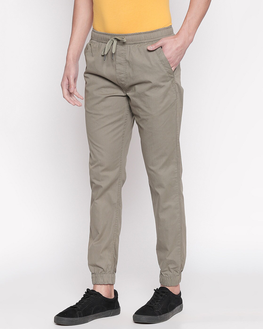 Urban Ranger Men Solid Straight Fit Khaki Trousers - Selling Fast at  Pantaloons.com