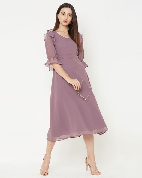 Buy Purple Dresses for Women by Mish Online