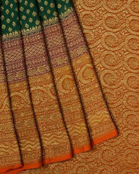 Buy Online Pure Banarasi Georgette Sarees @ Best Price | Latest Banarasi  sarees Collection Samyakk | Samyakk