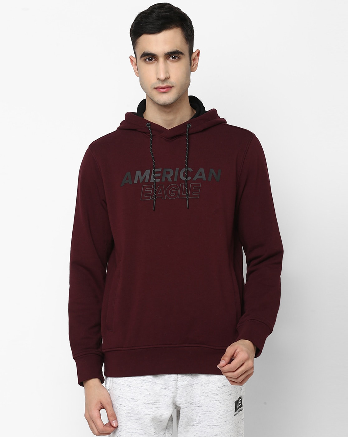 american eagle burgundy hoodie