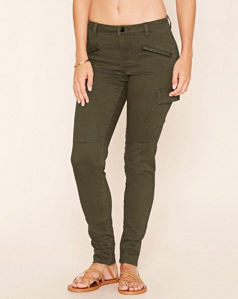 Forever 21 Casual Trousers  Buy Forever 21 Graphic Olive Casual Trouser  Online  Nykaa Fashion