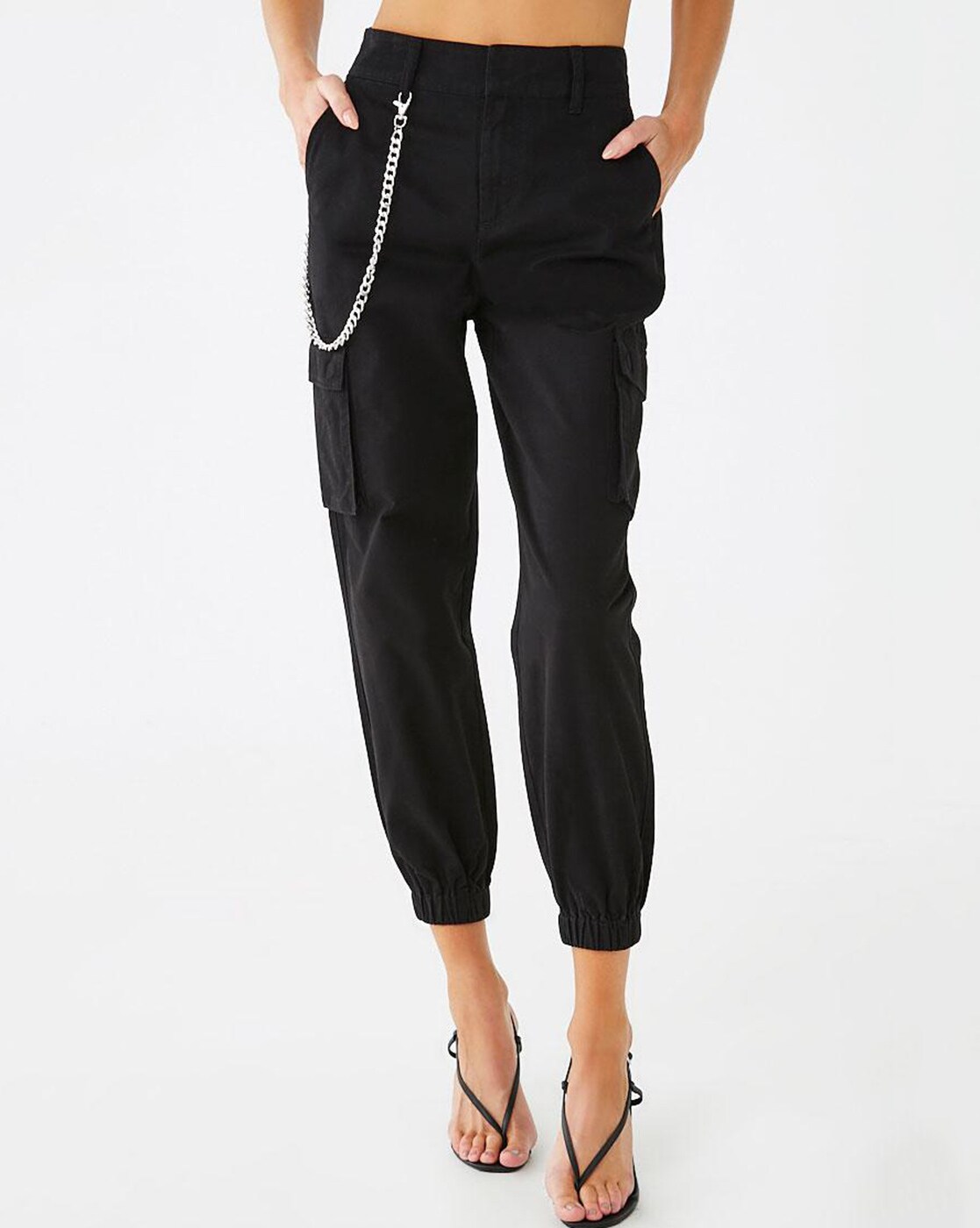 Buy Black Cargo Pants With Chain Online in India  Etsy