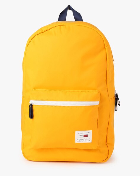 tommy hilfiger yellow backpack