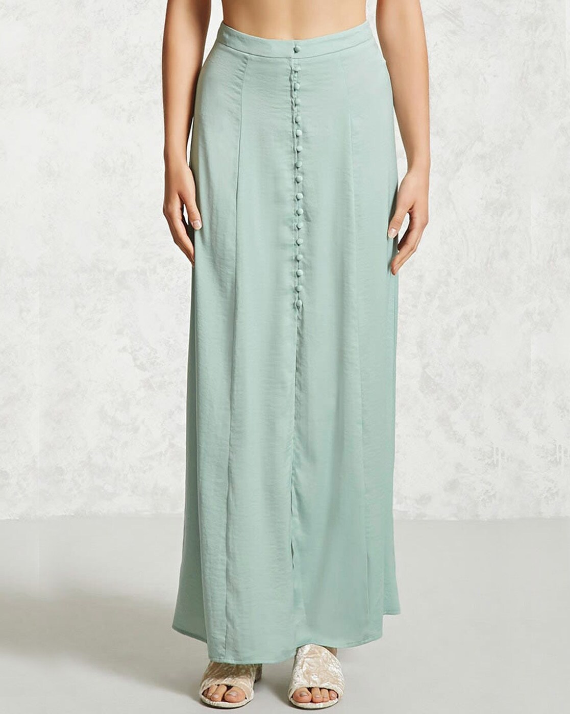 maxi skirt with slits for cheap