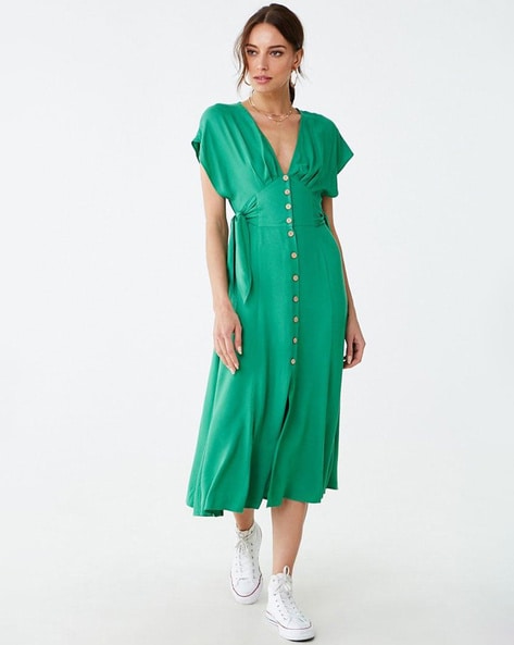 Buy GREEN Dresses for Women by Forever ...