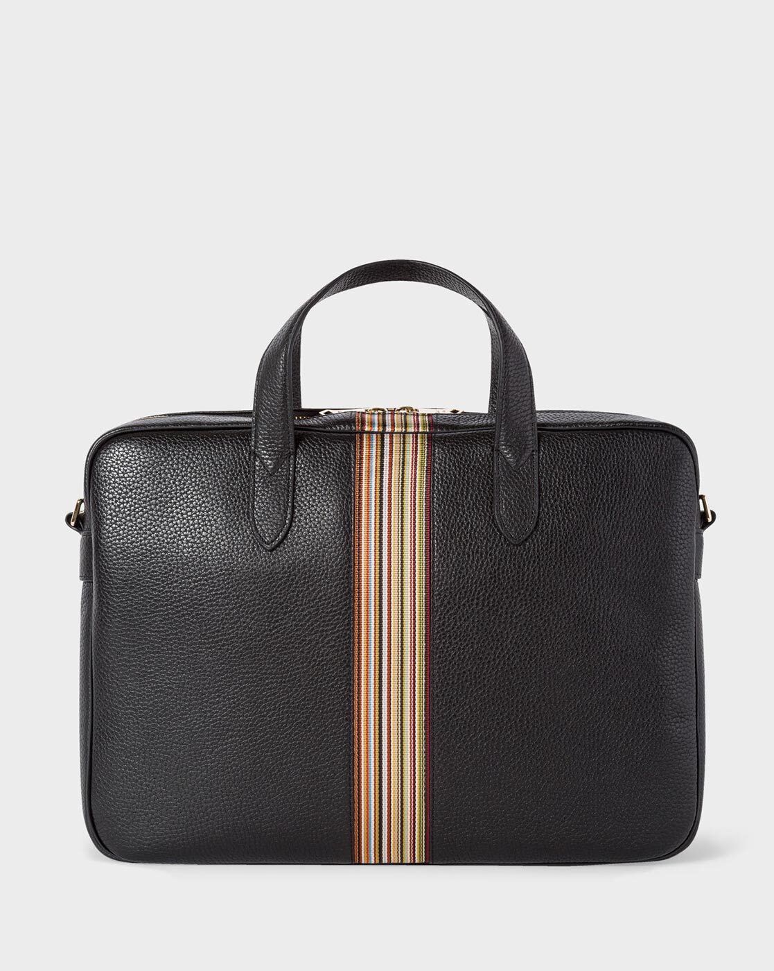 Paul Smith Textured-leather Belt Bag In Black