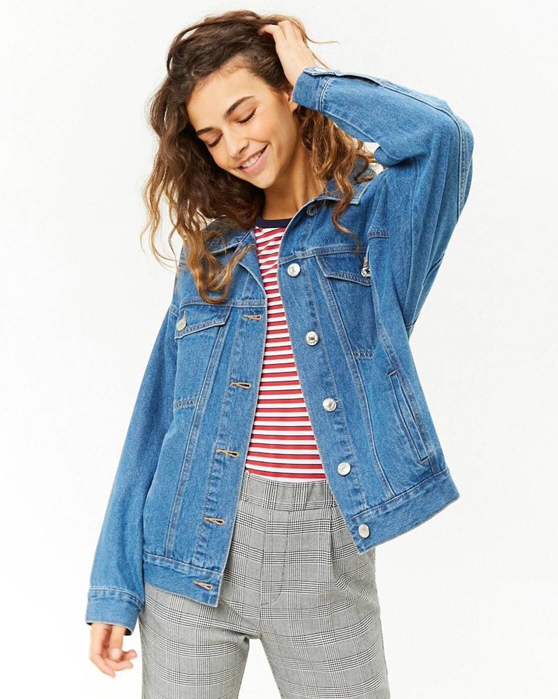 forever 21 light blue jacket