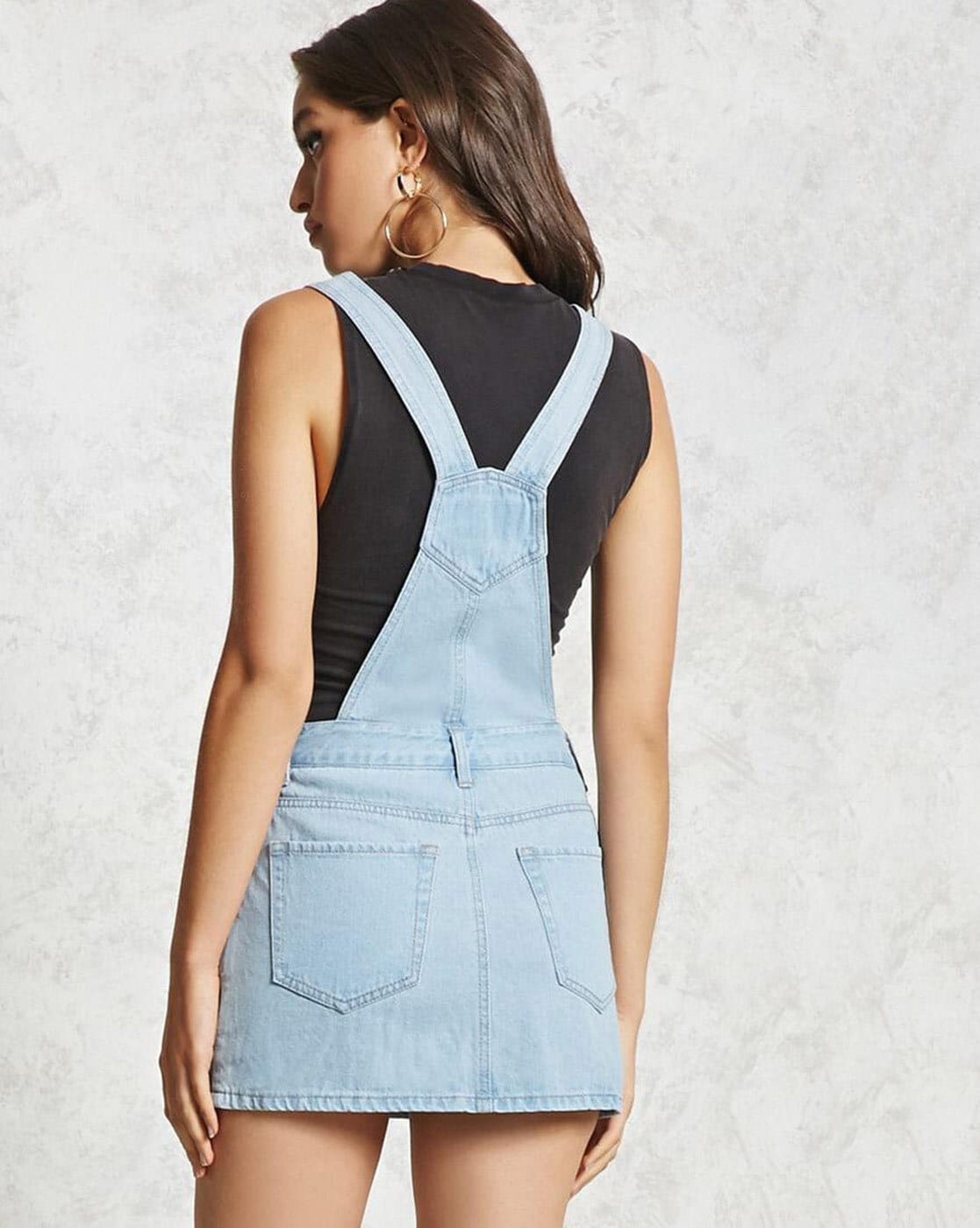 Buy Forever 21 Solid Dungaree Pink online