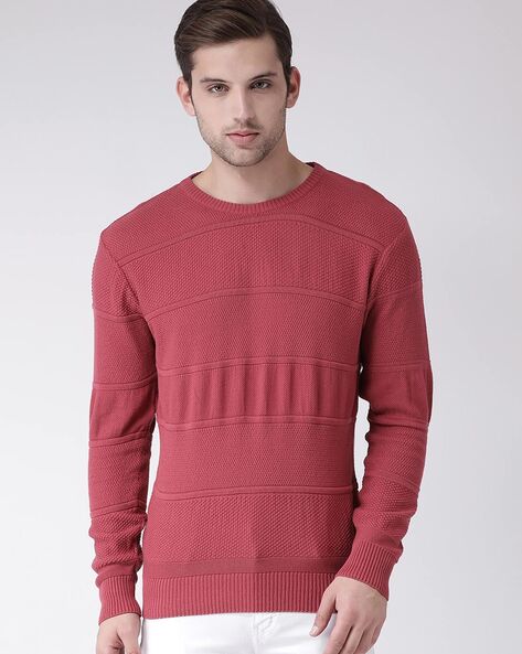 pink pullover men