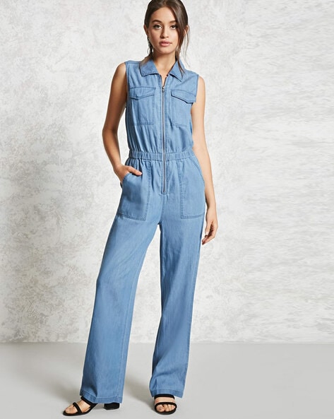 Light blue jumpsuit forever 2024 21