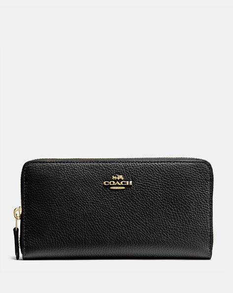 Leather wallet Coach Black in Leather - 25100105