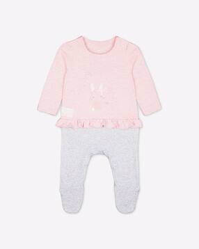 mothercare Printed Sleepsuit with Ruffled Panel-picture-21