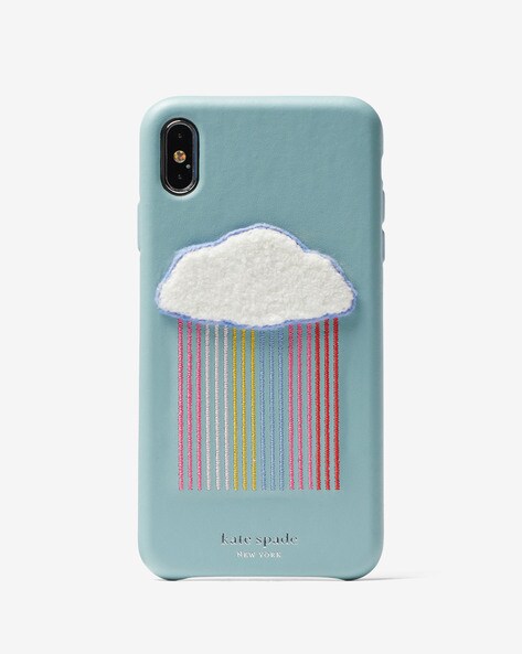 Buy KATE SPADE Rainbow Cloud Patch Iphone XS Max Phone Cover |  Multicoloured Color Tech | AJIO LUXE