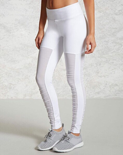 Buy FOREVER 21 Off White Leggings - Leggings for Women 1279155 | Myntra