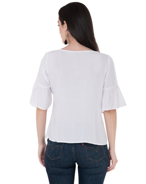 Buy White Tops for Women by SAAKAA Online