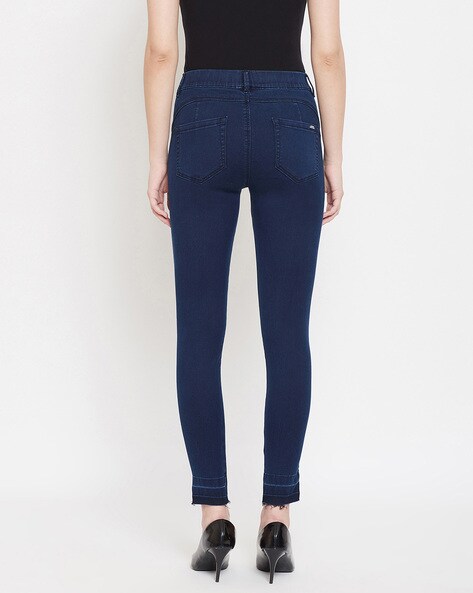 Buy Navy Jeans & Jeggings for Women by MADAME Online