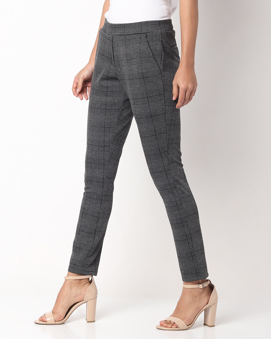 Buy Charcoal Grey Trousers  Pants for Women by Fig Online  Ajiocom
