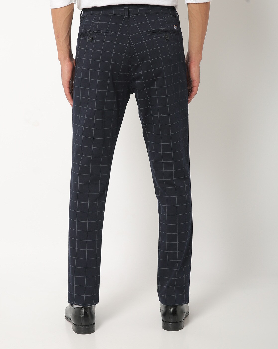 Men's 2023 Casual Slim Fit Plaid Dress Pants Flat-Front Stretch Skinny Long  Pants Stylish Business Golf Dress Pants(Blue,Small) at Amazon Men's  Clothing store