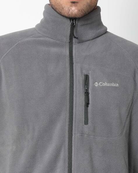 columbia zip front fleece jacket