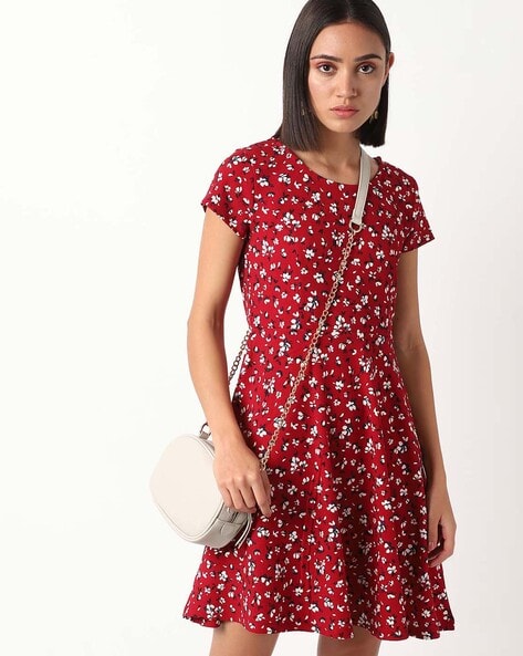 Ajio clearance red dress