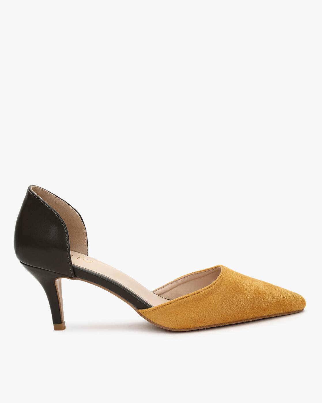 Buy Yellow Heeled Shoes for Women by AJIO Online
