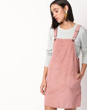light pink pinafore dress