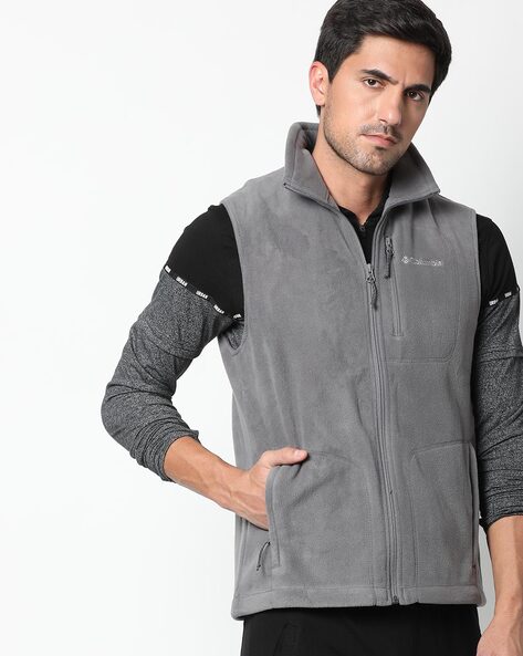 Buy Columbia Charcoal Grey Silver Ridge II Sleeveless UV Protect Outdoor  Sporty Jacket on Myntra | PaisaWapas.com