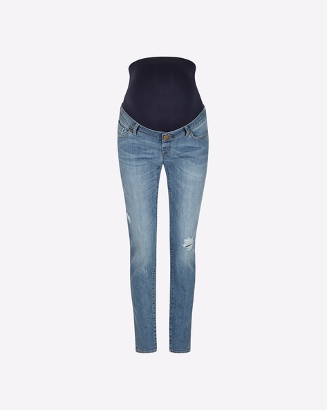 Buy Women Maternity Jeans Light Wash - Blue Online at Best Price |  Mothercare India