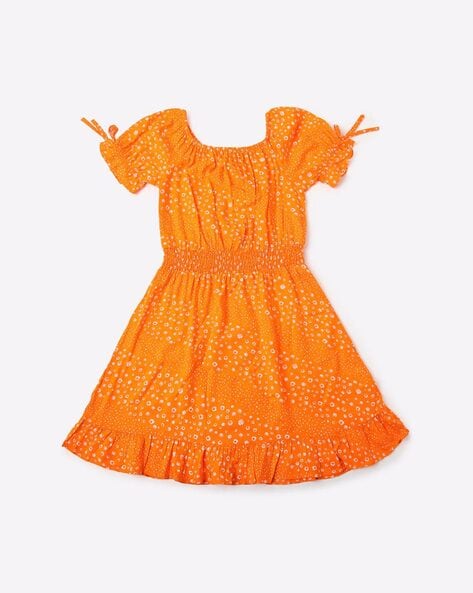 orange frocks