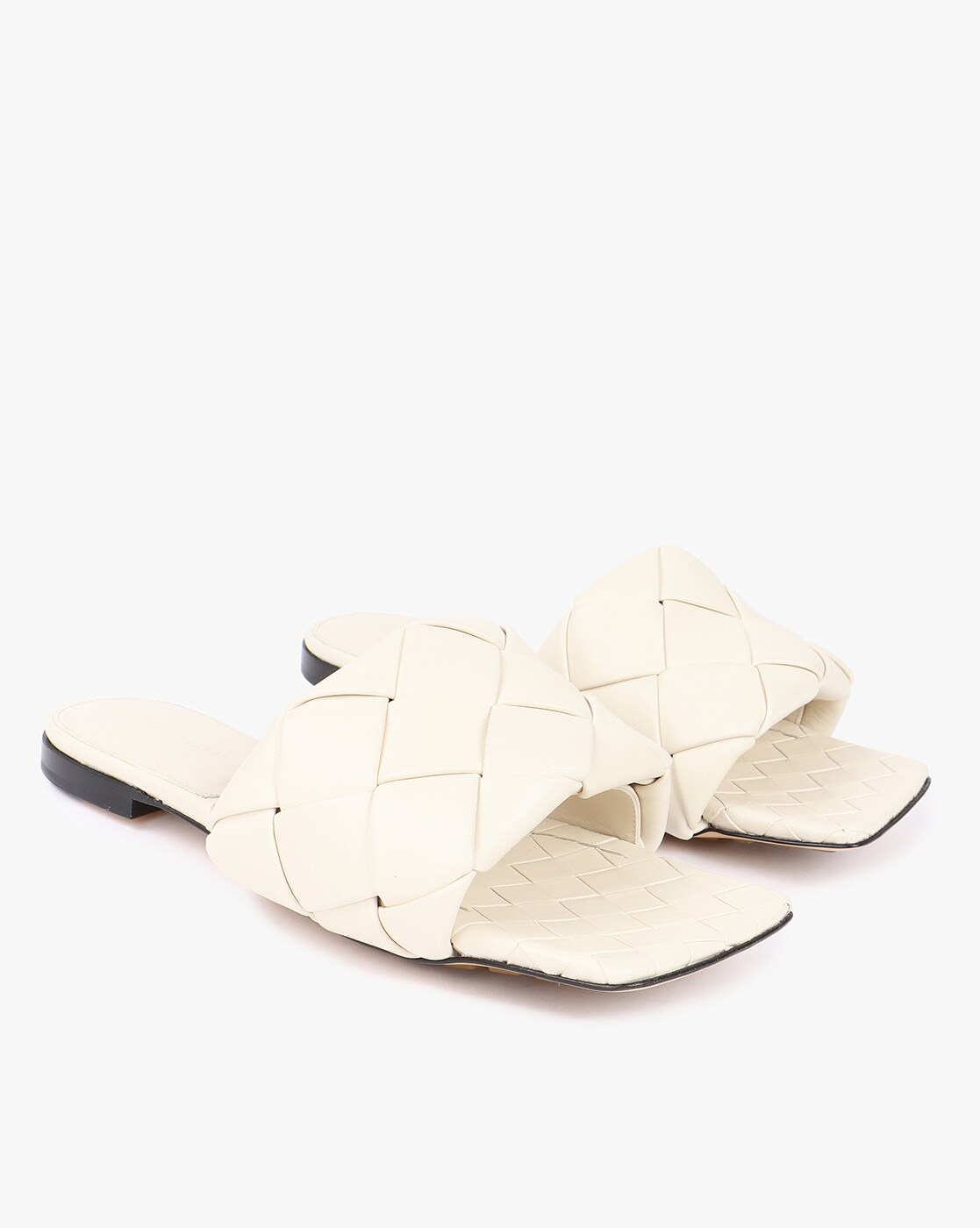 White bottega veneta sandals new arrivals