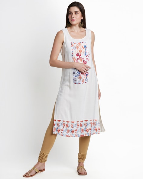 Buy OFF WHITE Kurtas for Women by Rangmanch by Pantaloons Online