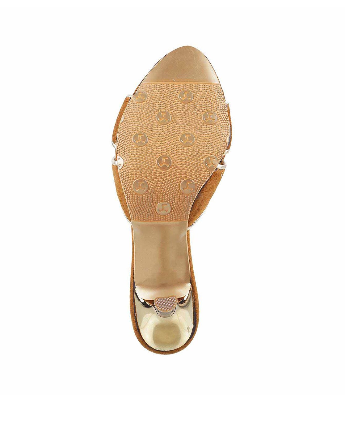 Buy Bronze Heeled Sandals for Women by Mochi Online