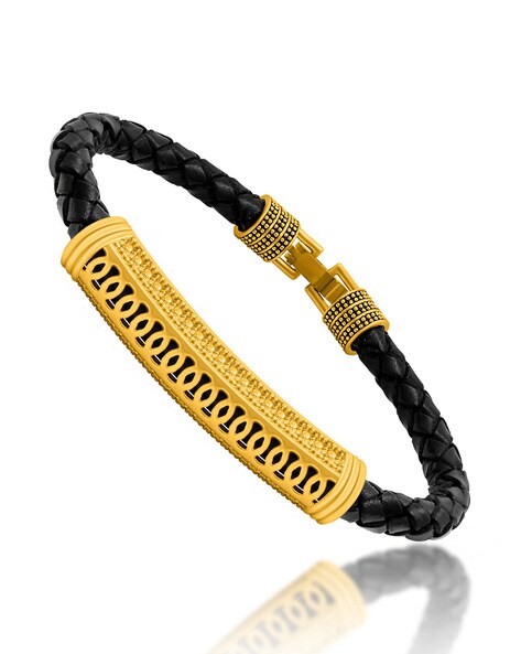 Buy Gold Bracelets & Kadas for Men by NAKABH Online 